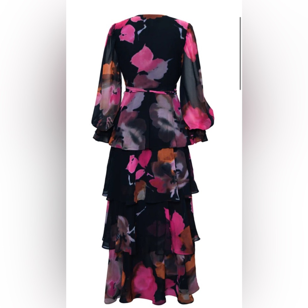 Hutch Floral Tiered Wrap Maxi Dress - Picture 8 of 8